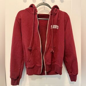 Brandy Melville Red Toronto Hoodie